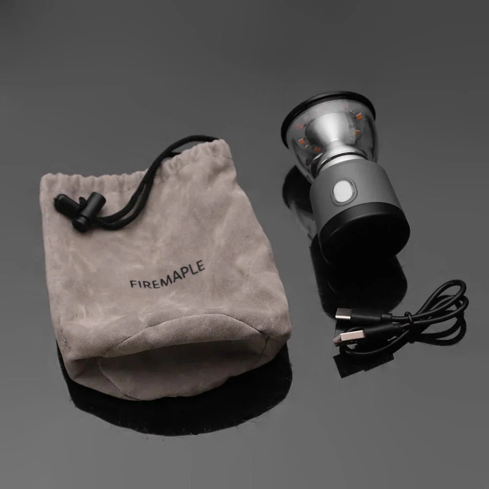 Fire Maple Sandglass LED Camping Lantern (Grey or Red) - Longshot Tactical