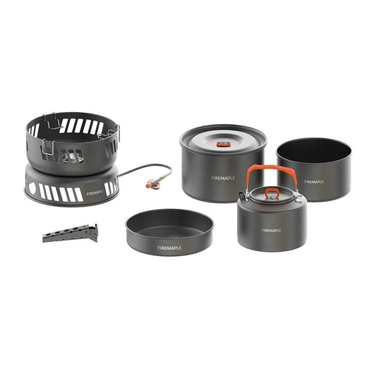 Firemaple Cooking Kit with Pots and Pans With Gas Burner - Longshot Tactical