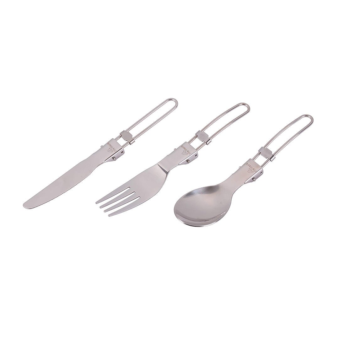 Firemaple FMT - 803 Stainless Folding Cutlery Set - Longshot Tactical
