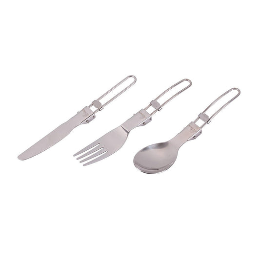 Firemaple FMT - 803 Stainless Folding Cutlery Set - Longshot Tactical