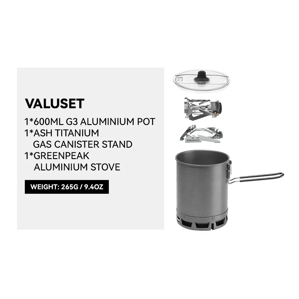 FireMaple Petrel G3 Cooking set (Ultralight) - Longshot Tactical