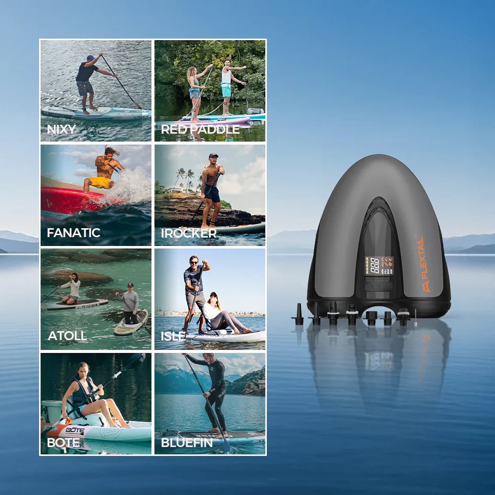 Flextail Gear EVO SUP PUMP PRO - 45PSI & 8000mAh Built - in Battery SUP & Tire Pump - Longshot Tactical