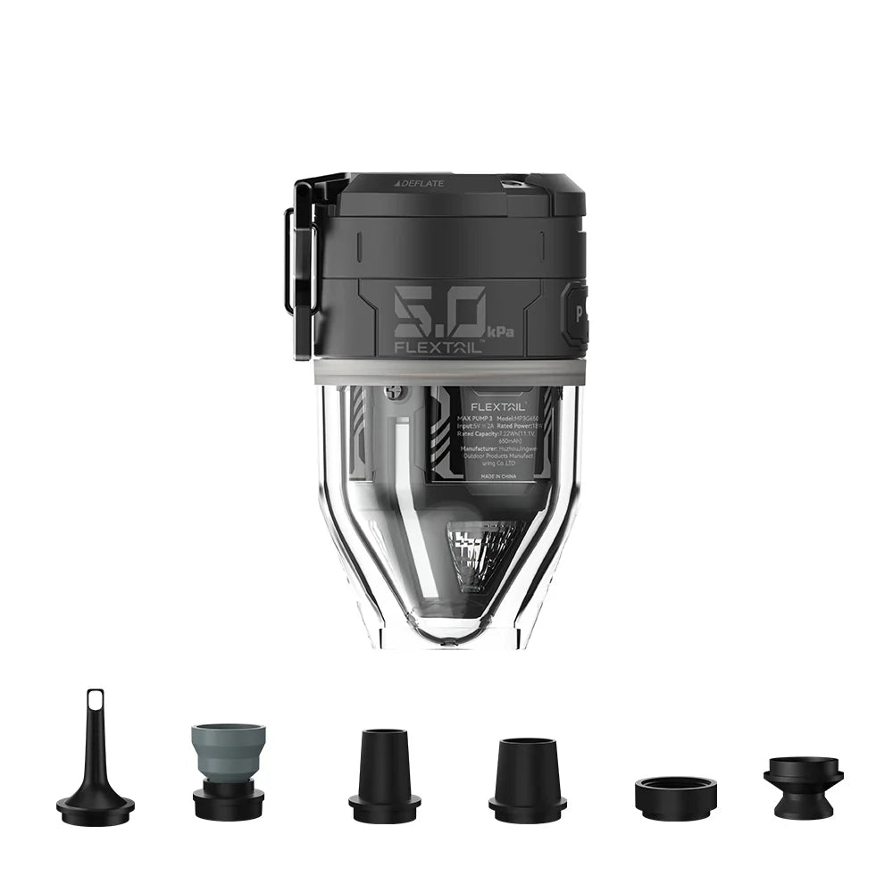 Flextail Max Pump 3 High Speed 2 - in - 1 Rechargeable Air Pump (Various Colours) - Longshot Tactical