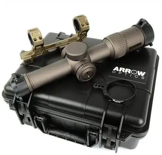 FMA 1 - 6x24 Razor HD GenII - E Type Rifle Scope Mount Set - Desert - Longshot Tactical