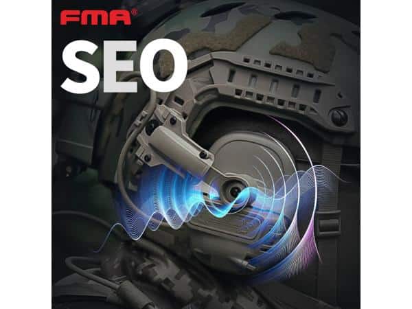 FMA - FCS Falcon Ears Tactical Communication Headset STD (Black / Tan) - Longshot Tactical