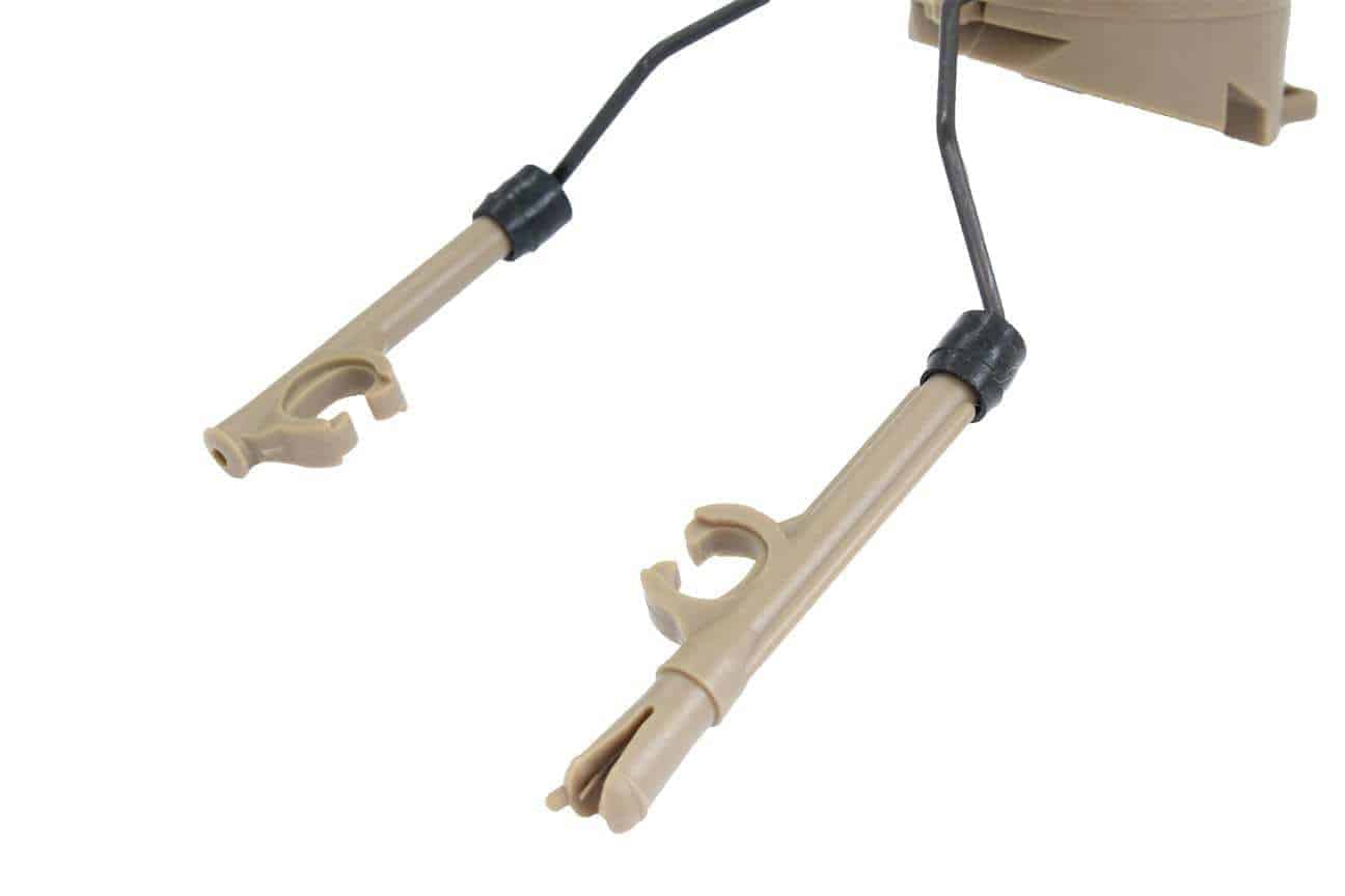 FMA PT Headset and Helmet Rail Adapter Set - Tan - Longshot Tactical