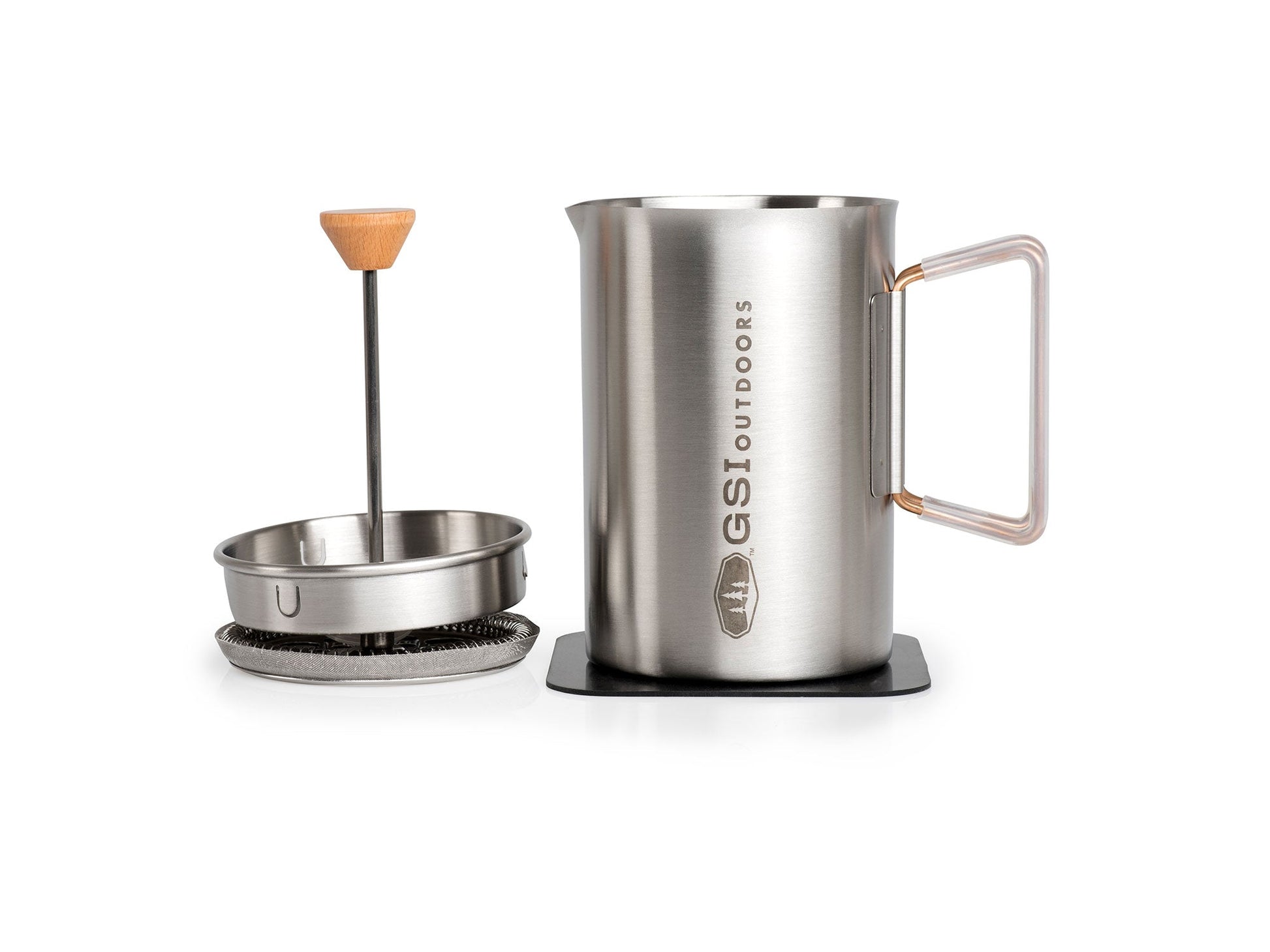 GSI Outdoors Glacier 20 fl oz. Stovetop Javapress + Boiler - Longshot Tactical