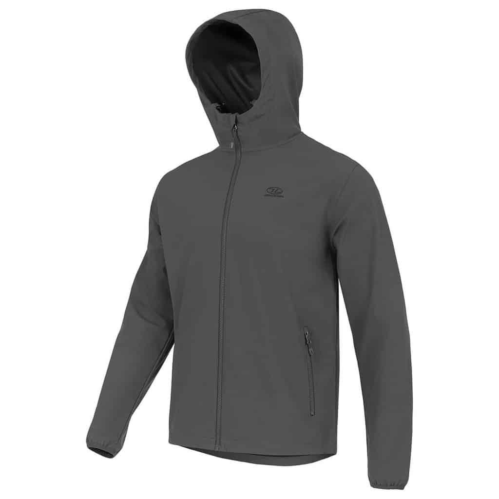 Highlander Shield Water Repellent Jacket (Grey / Black / Blue) - Longshot Tactical