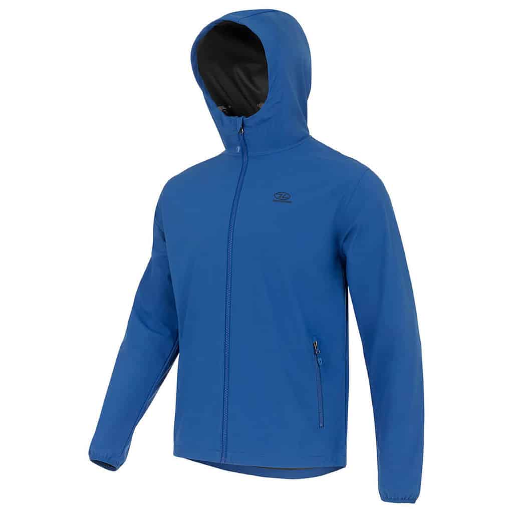 Highlander Shield Water Repellent Jacket (Grey / Black / Blue) - Longshot Tactical