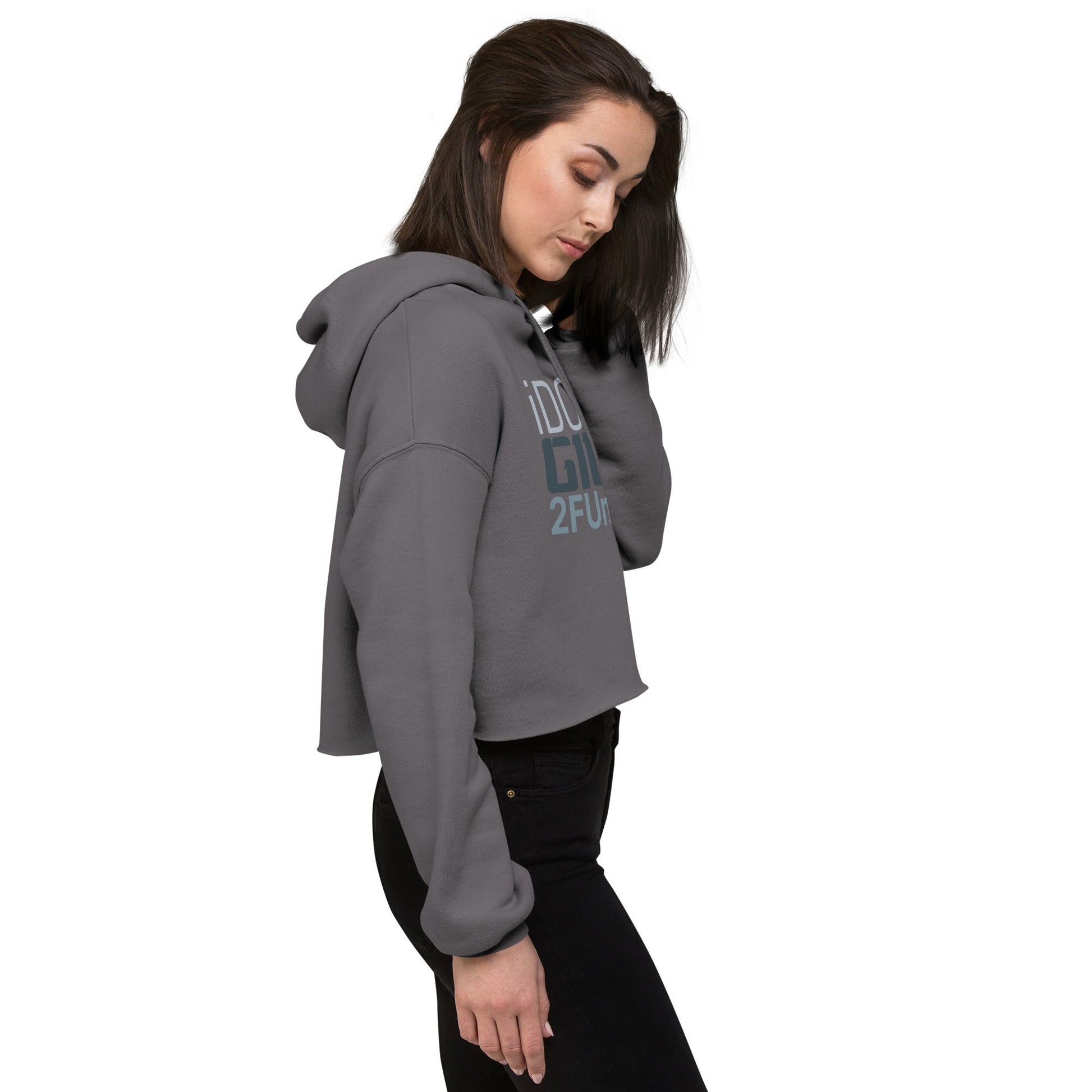 I don't give 2 funks Crop Hoodie - Longshot Tactical