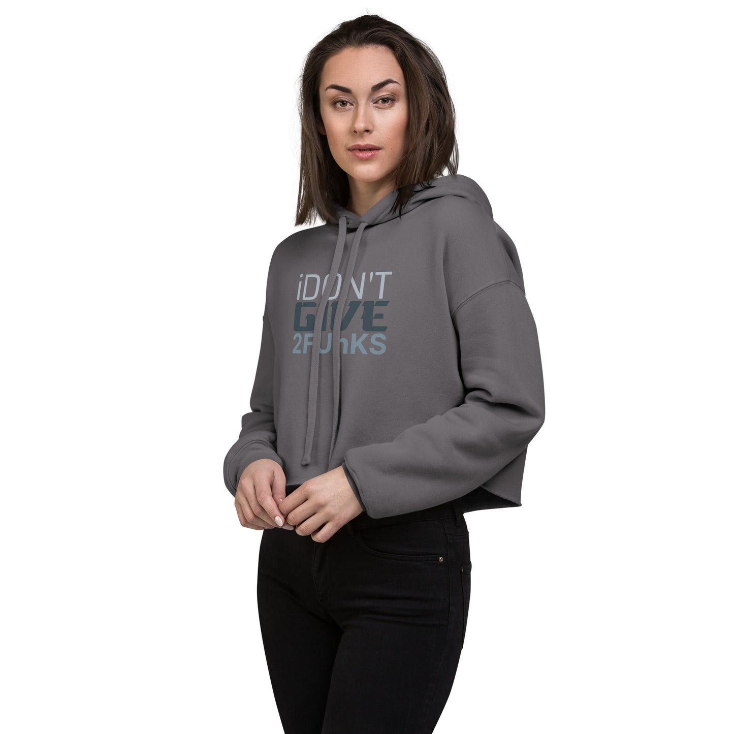 I don't give 2 funks Crop Hoodie - Longshot Tactical