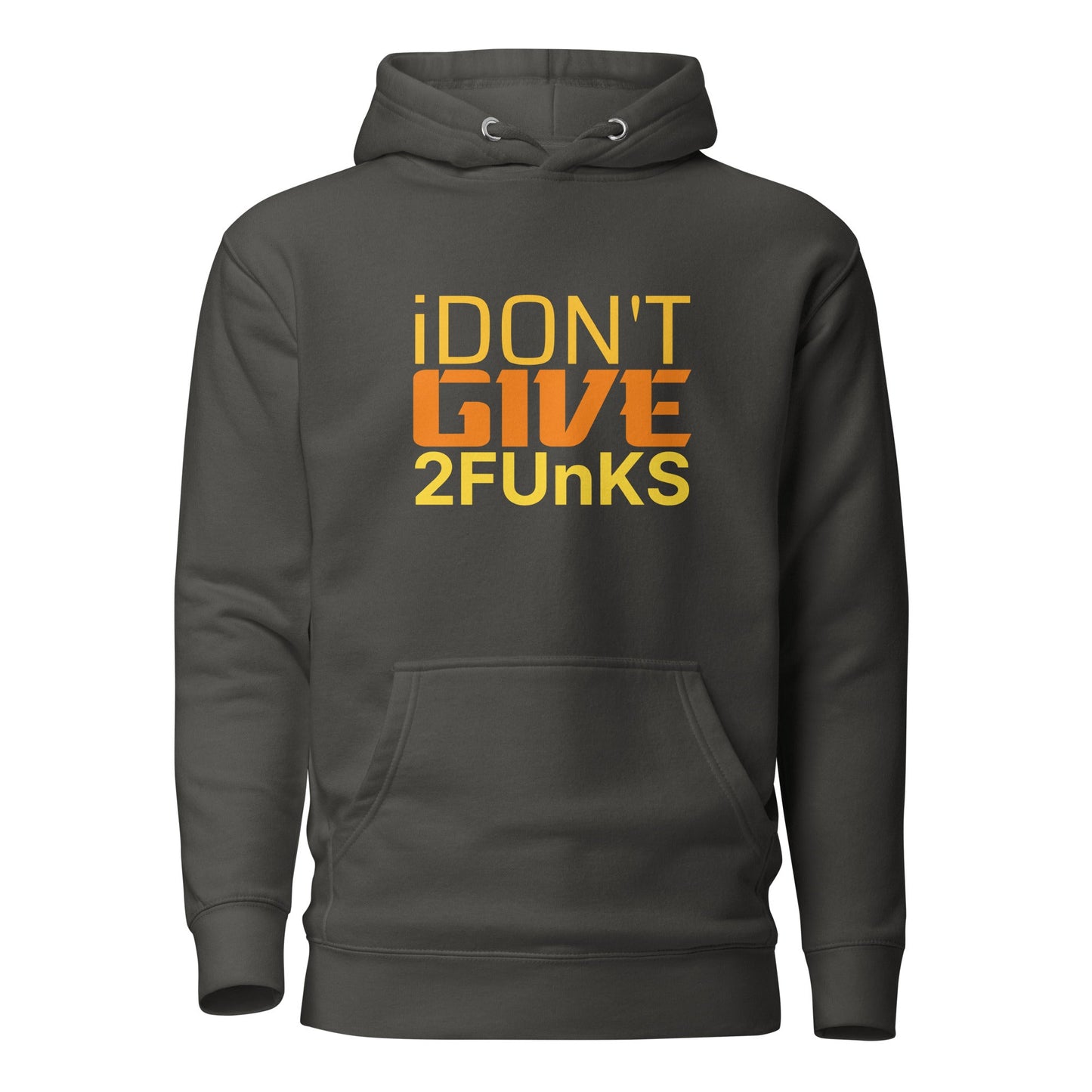 I don't give 2 funks Unisex Hoodie black / yellow - Longshot Tactical