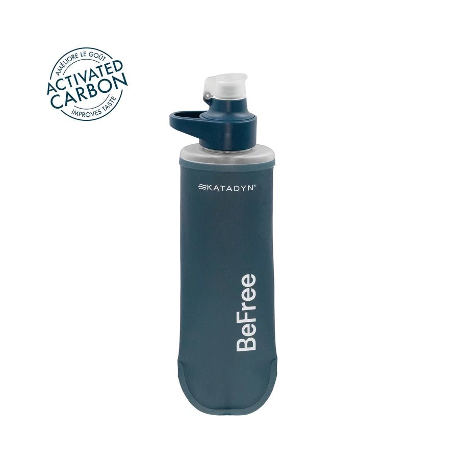 Katadyn BeFree Activated Carbon 0.5L Filter Bottle (Slate Blue) - Longshot Tactical