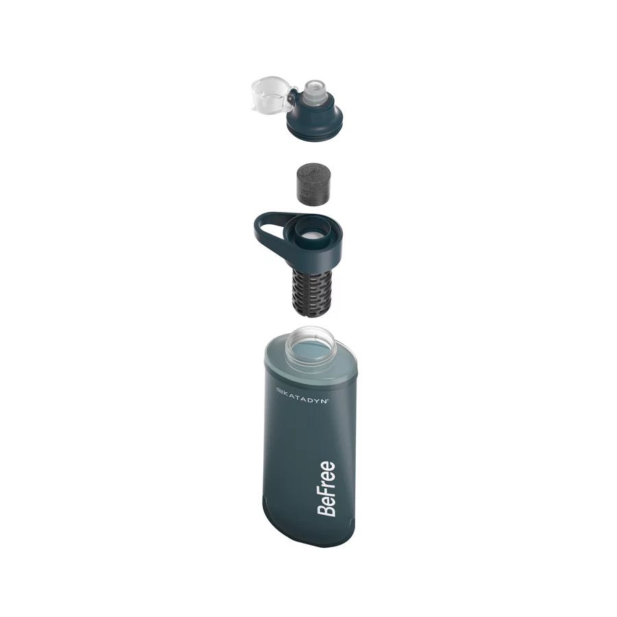 Katadyn BeFree Activated Carbon 0.5L Filter Bottle (Slate Blue) - Longshot Tactical