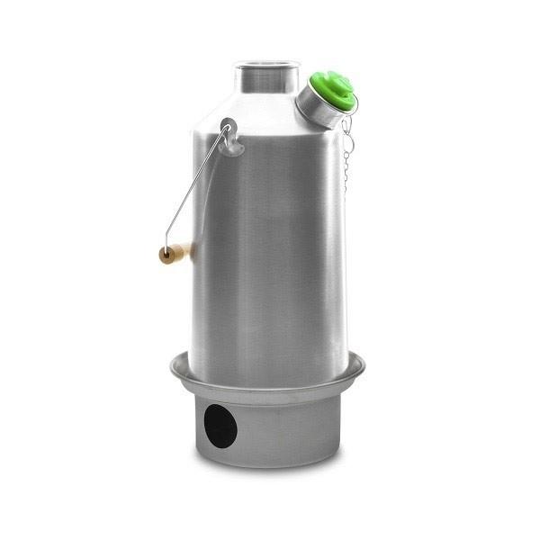 Kelly Kettle Base Camp 1.6 ltr (Stainless Steel) + Whistle - Longshot Tactical
