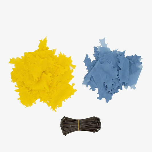 KMCS Adaptive Ghillie Mesh (AGM) Spring Bloom Leaves - 50g Pack - Longshot Tactical