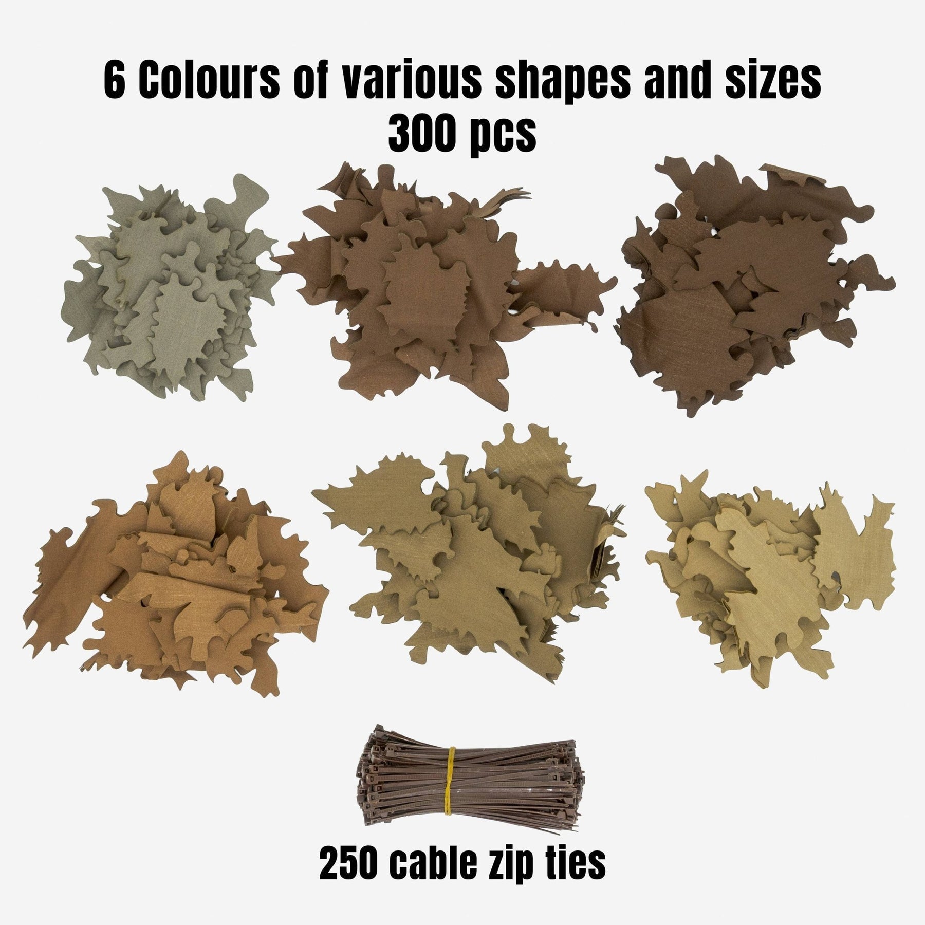 KMCS Ghillie Leaves (Winter Colours) - Longshot Tactical