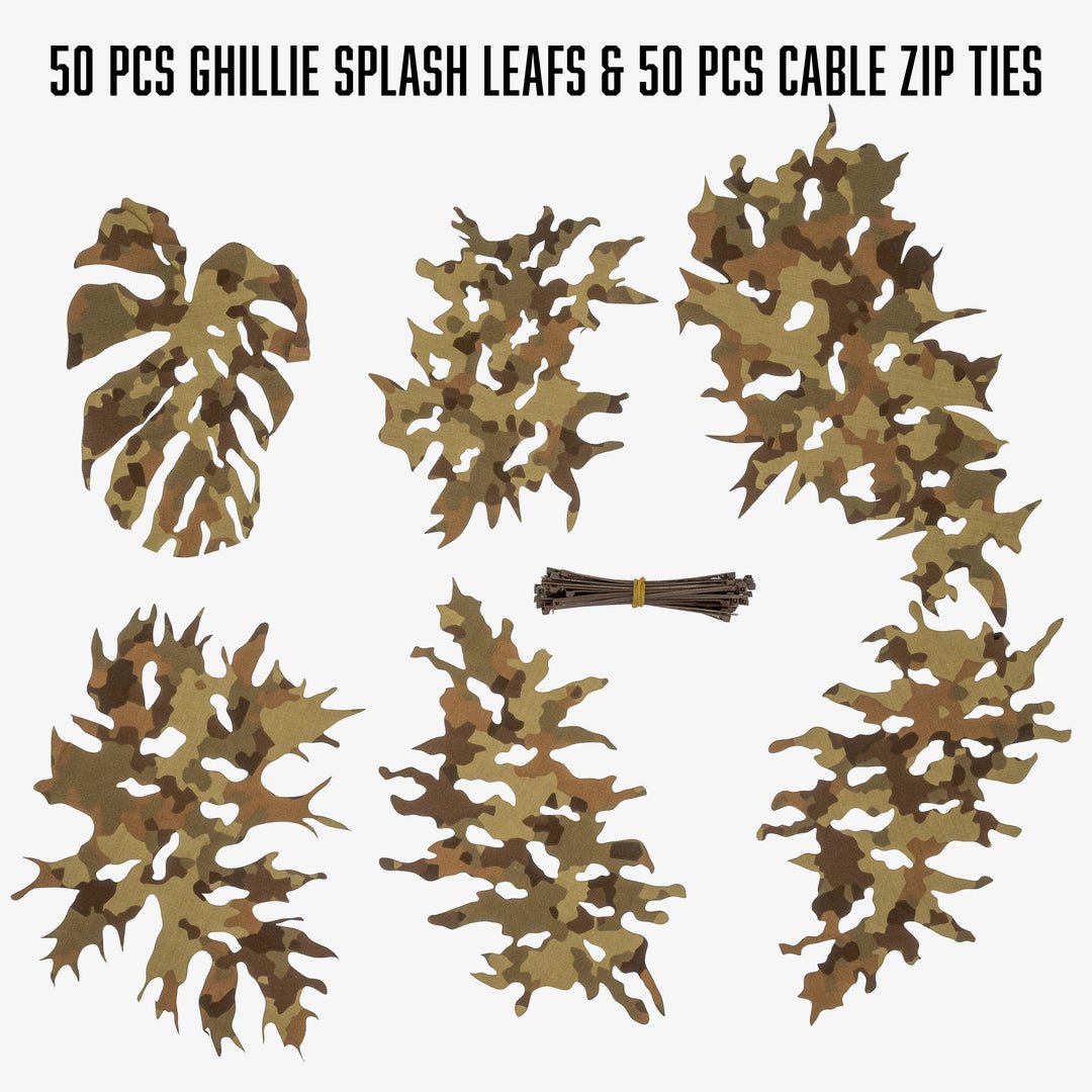 KMCS Ghillie Splash Leaves - 100g pack - Longshot Tactical