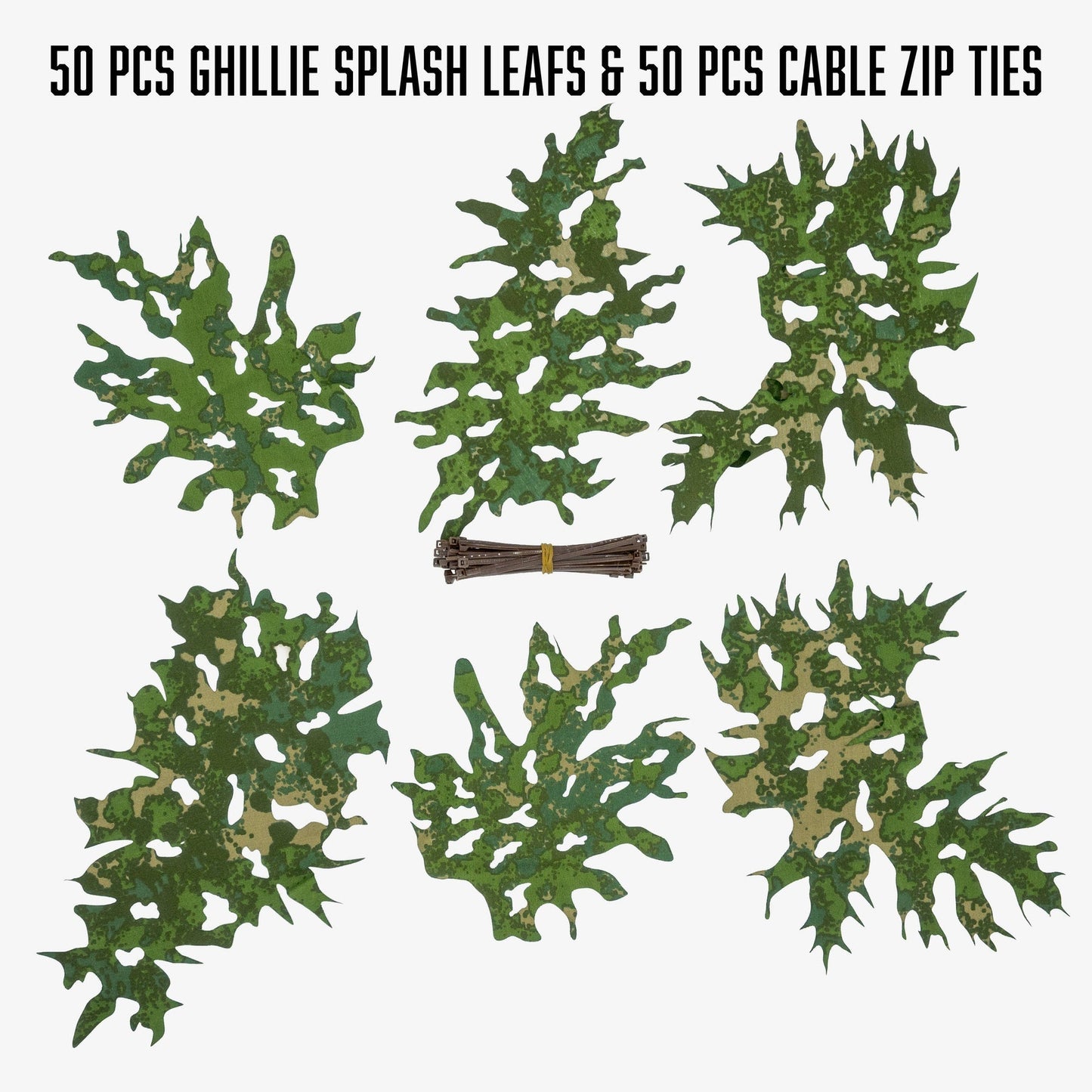 KMCS Ghillie Splash Leaves - 100g pack - Longshot Tactical
