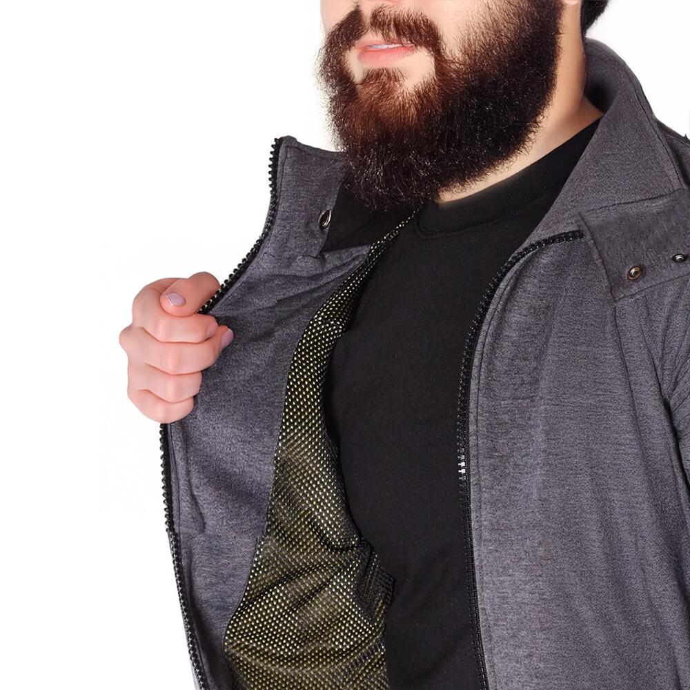Knife Resistant Anti Slash Hooded Top in Grey - Longshot Tactical
