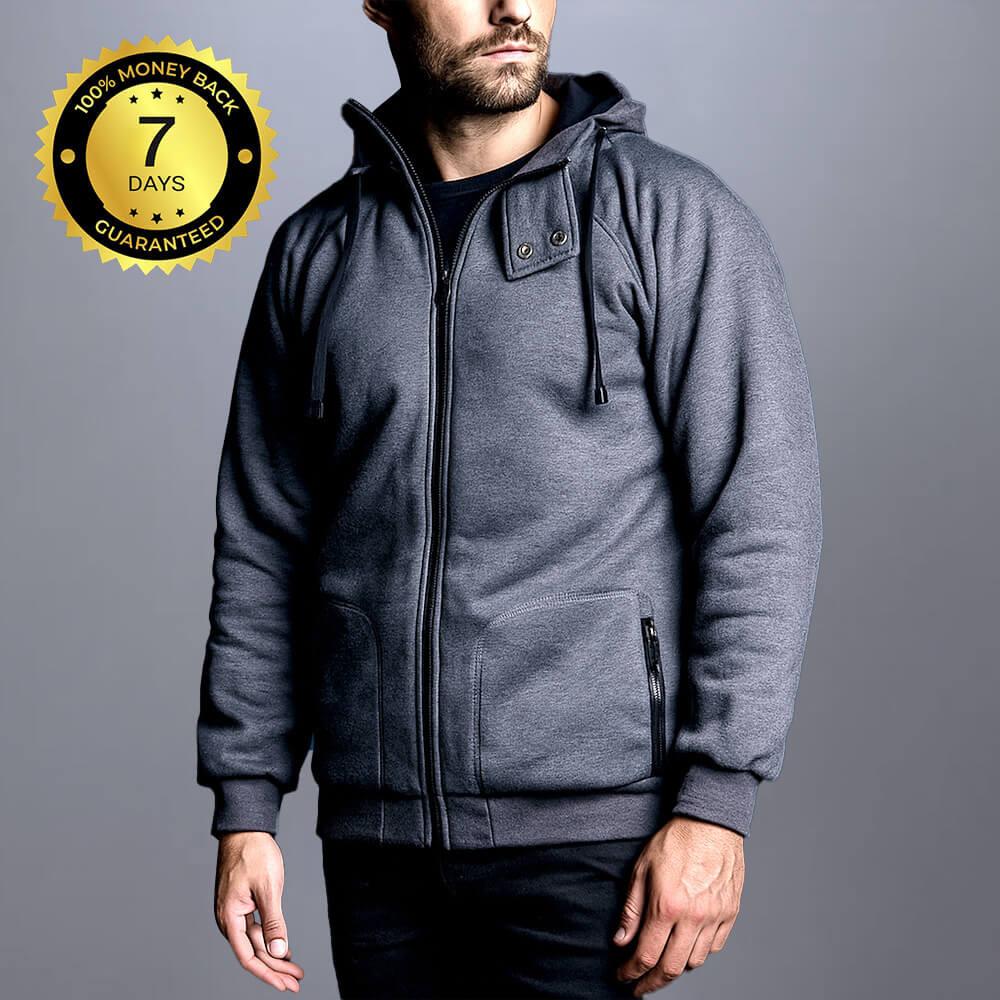 Knife Resistant Anti Slash Hooded Top in Grey - Longshot Tactical