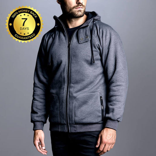 Knife Resistant Anti Slash Hooded Top in Grey - Longshot Tactical
