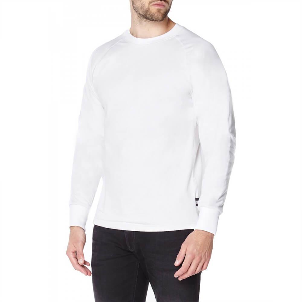 Knife Resistant Anti Slash Long Sleeved T-shirts in White - Longshot Tactical