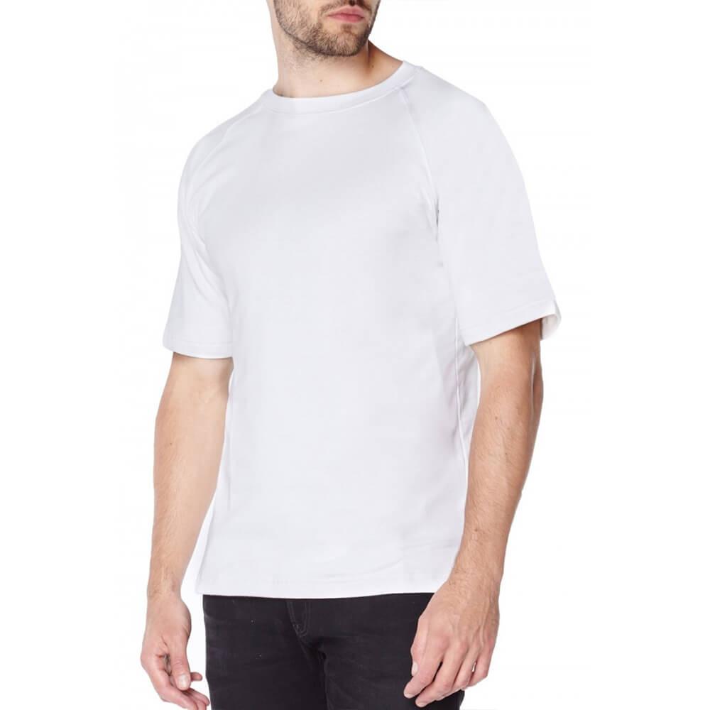 Knife Resistant Anti Slash Short Sleeved T-shirts in White - Longshot Tactical