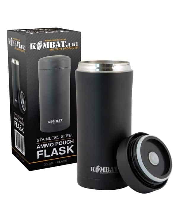 Kombat UK 330ml Flask - Black - Longshot Tactical