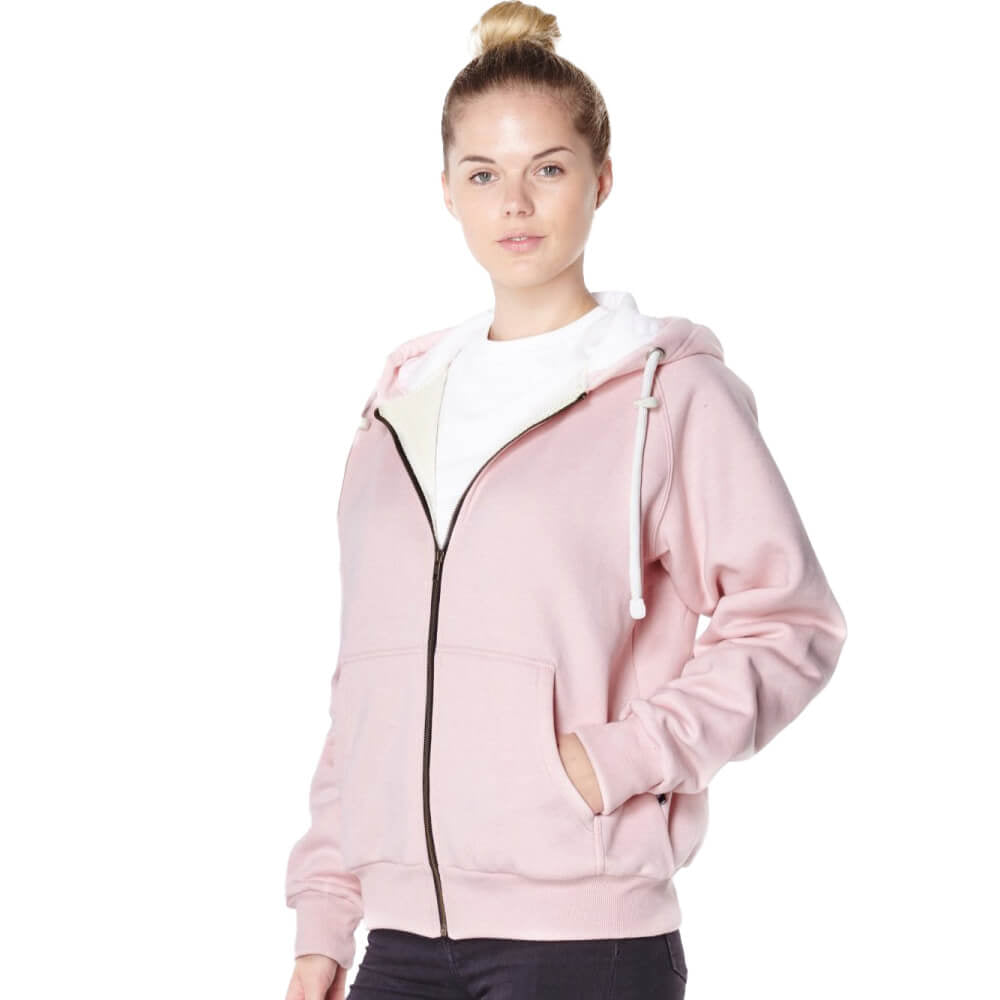 Ladies Knife Resistant Anti Slash Hooded Top in Pink - Longshot Tactical
