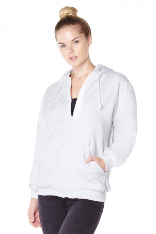 Ladies Knife Resistant Anti Slash Hooded Top in White - Longshot Tactical