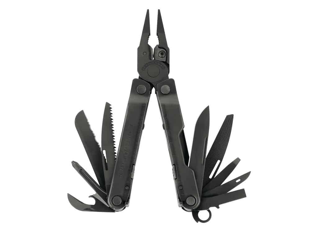 Leatherman Rebar® Multi - Tool w/ MOLLE Sheath - Black Oxide - Longshot Tactical