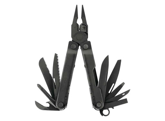 Leatherman Rebar® Multi - Tool w/ MOLLE Sheath - Black Oxide - Longshot Tactical