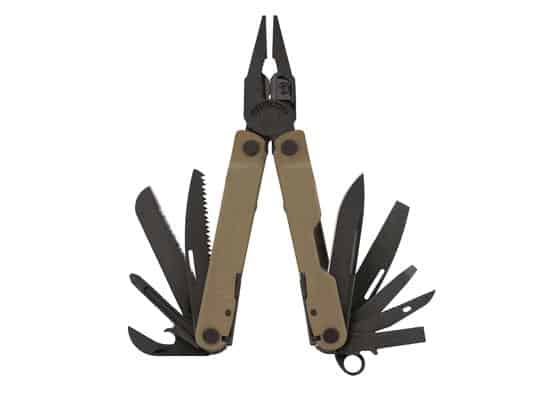 Leatherman Rebar® Multi - Tool w/ Nylon Sheath - Coyote & Black - Longshot Tactical