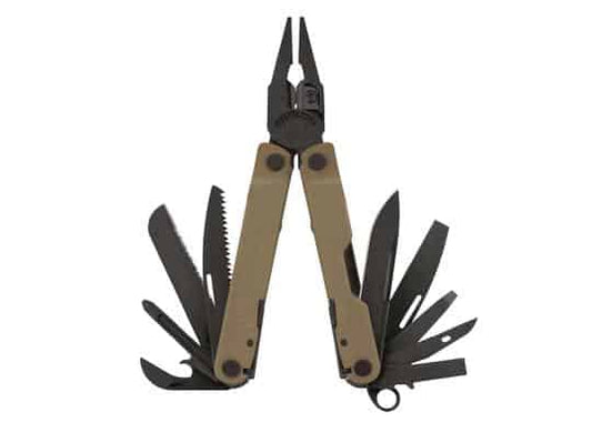 Leatherman Rebar® Multi - Tool w/ Nylon Sheath - Coyote & Black - Longshot Tactical