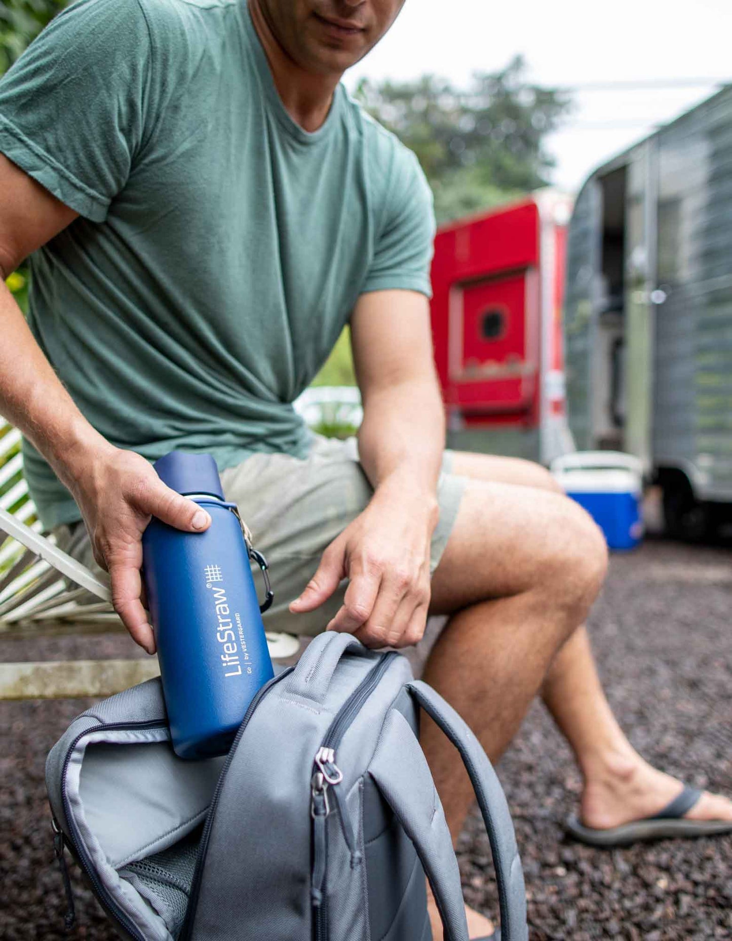 Lifestraw Go Stainless Steel 700ml Filter Water Bottle (Various Colours) - Longshot Tactical
