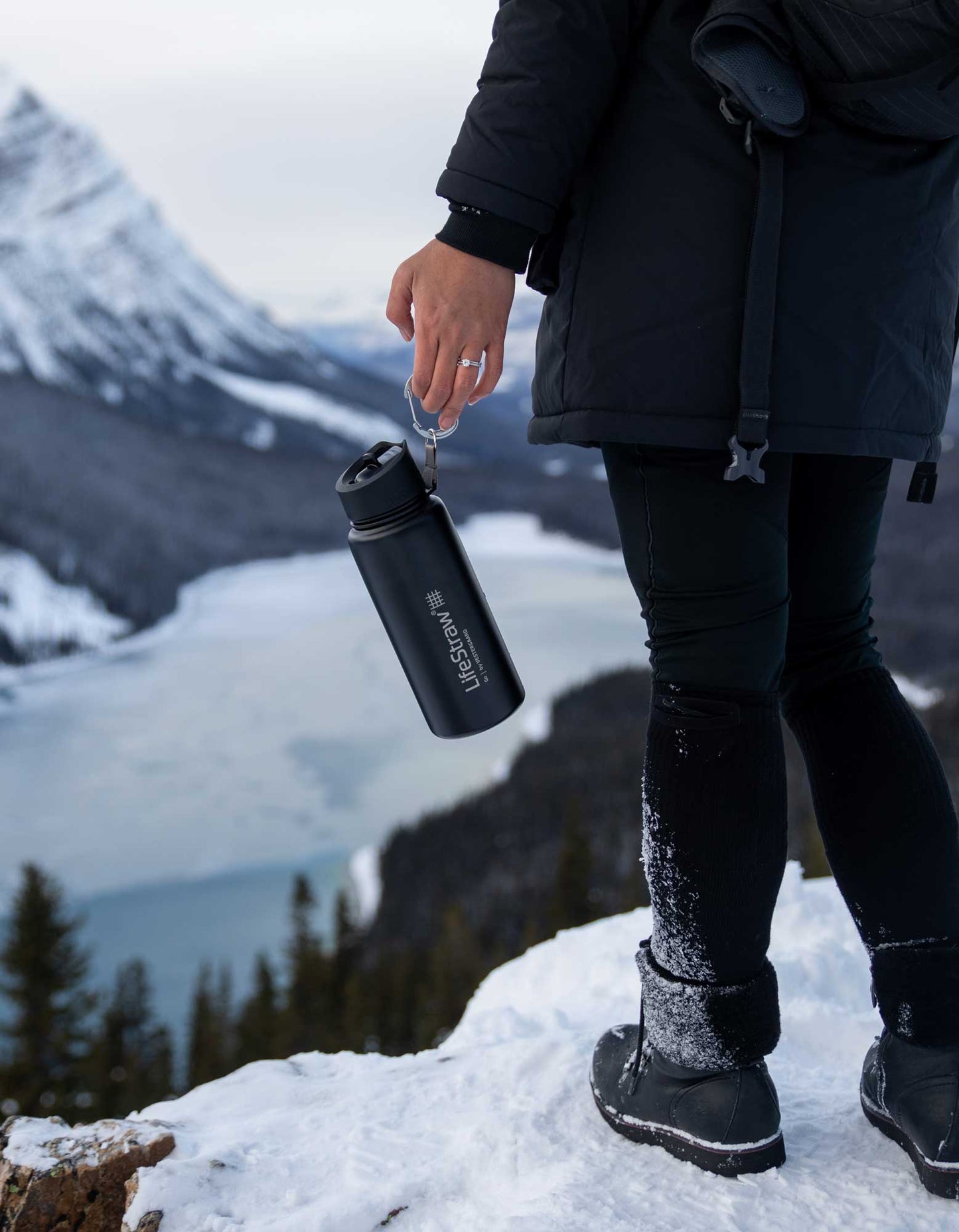 Lifestraw Go Stainless Steel 700ml Filter Water Bottle (Various Colours) - Longshot Tactical