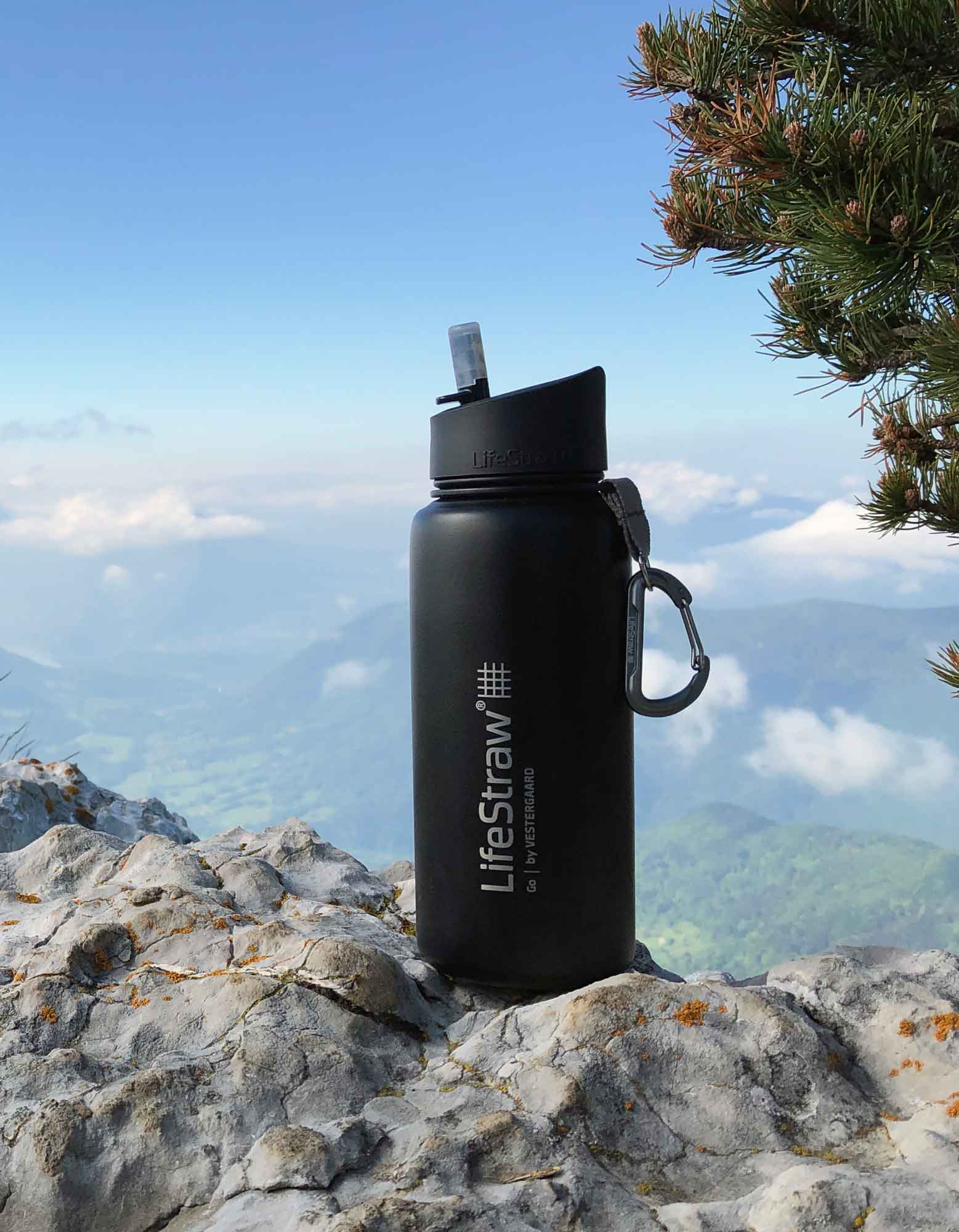 Lifestraw Go Stainless Steel 700ml Filter Water Bottle (Various Colours) - Longshot Tactical