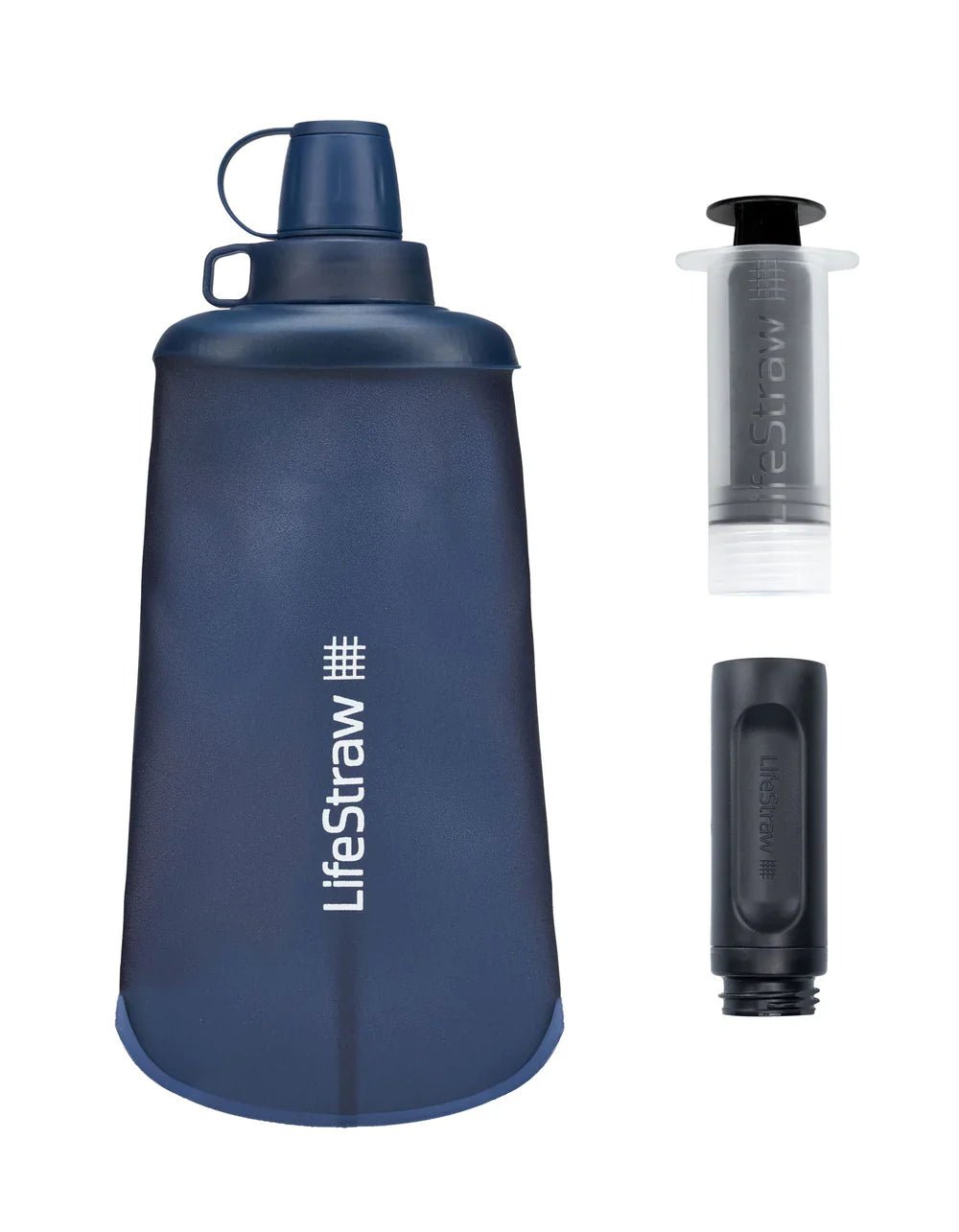 Lifestraw Peak Series Collapsible Squeeze bottle with Filter 1L - Longshot Tactical