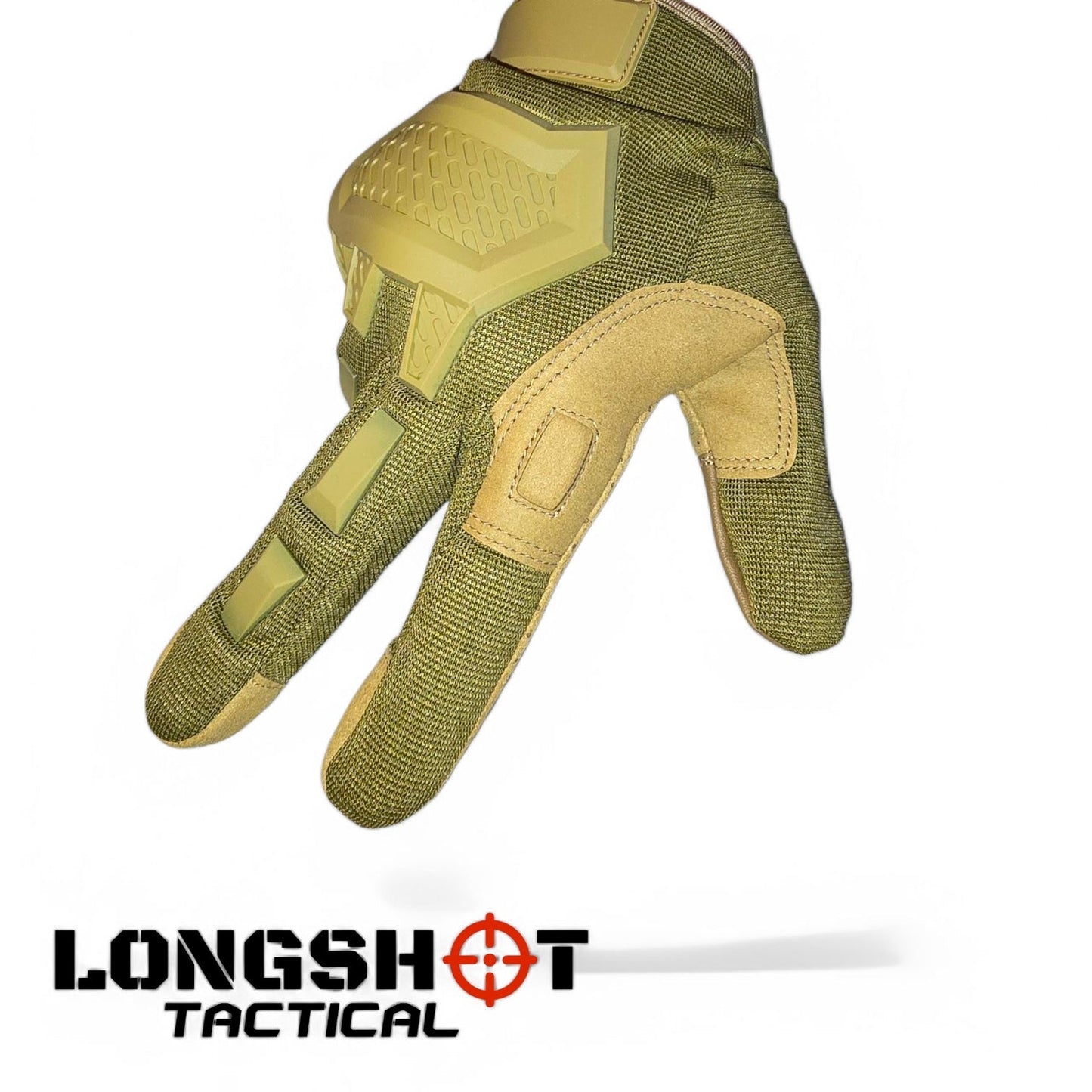 Longshot Tactical Airsoft Gloves With Knuckle Protection — M (8) - Longshot Tactical