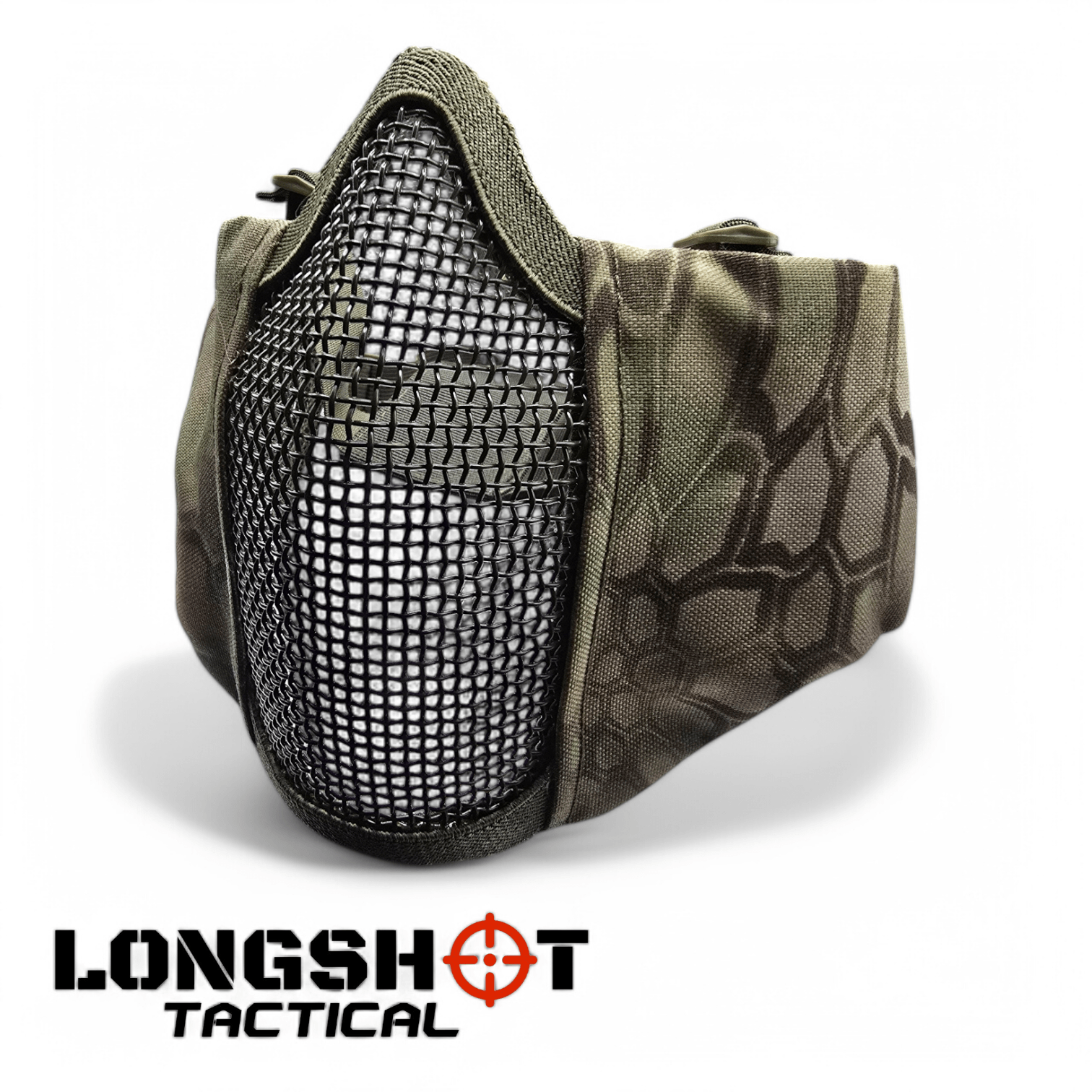Longshot Tactical Airsoft Mesh Face Mask - Reptile - Longshot Tactical