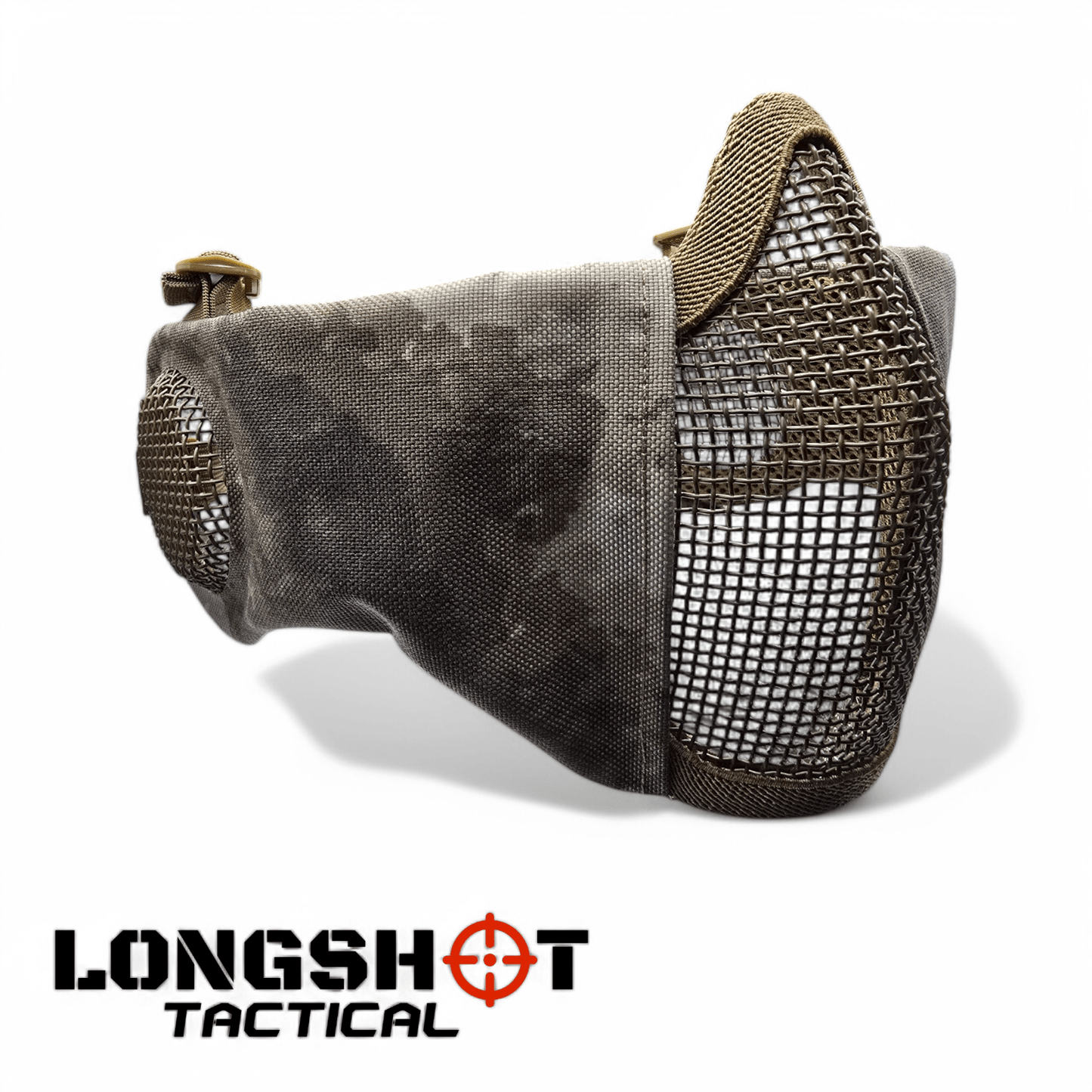 Longshot Tactical Airsoft Mesh Face Mask - Urban Dust - Longshot Tactical
