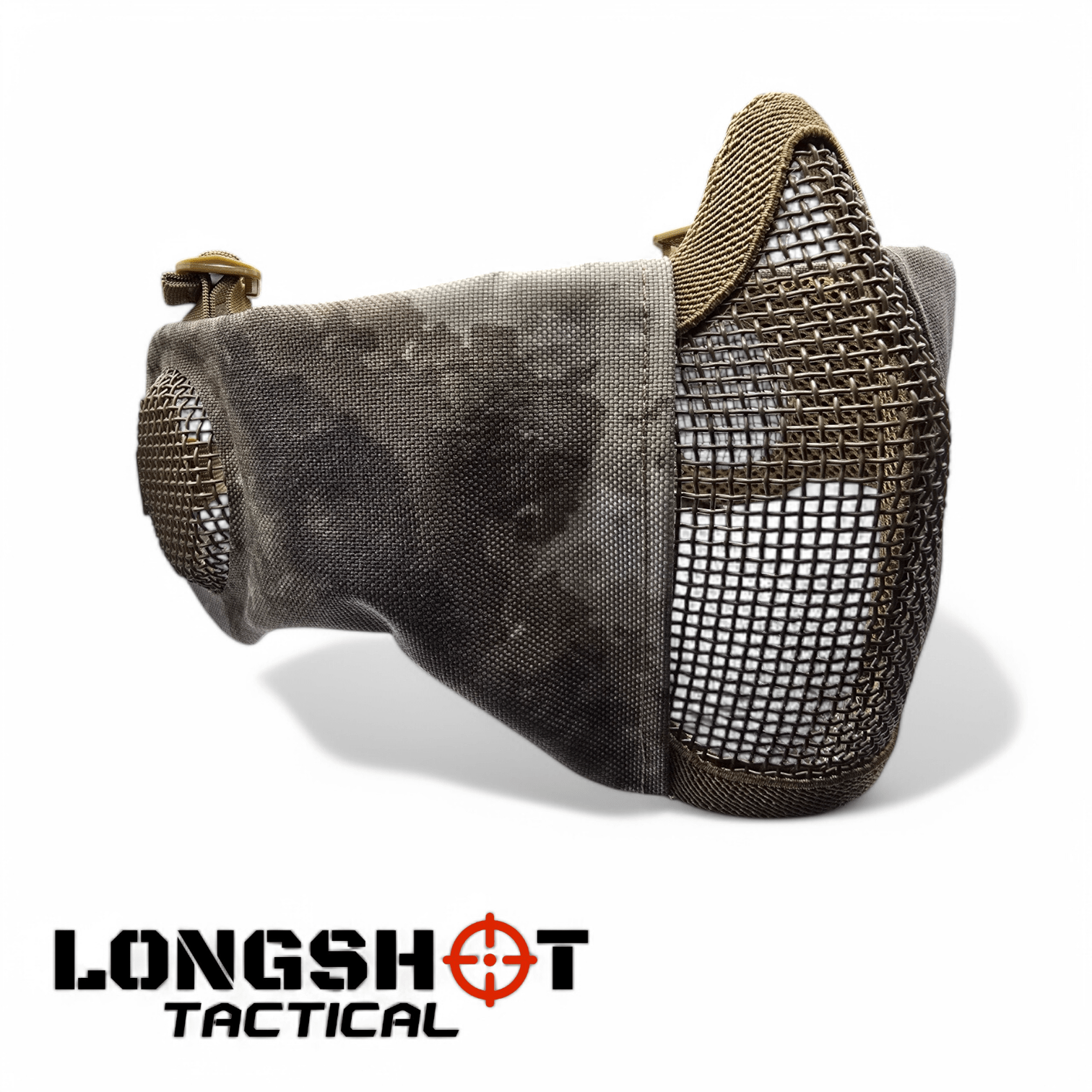 Longshot Tactical Airsoft Mesh Face Mask - Urban Dust - Longshot Tactical