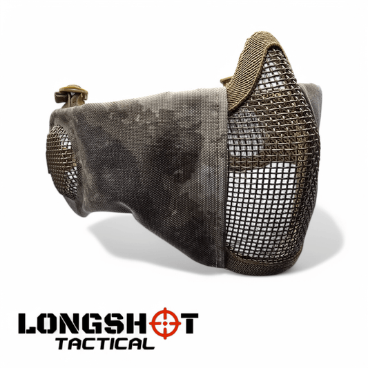 Longshot Tactical Airsoft Mesh Face Mask - Urban Dust - Longshot Tactical