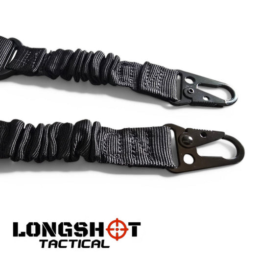 Longshot Tactical Airsoft Rifle Sling — Black - Longshot Tactical