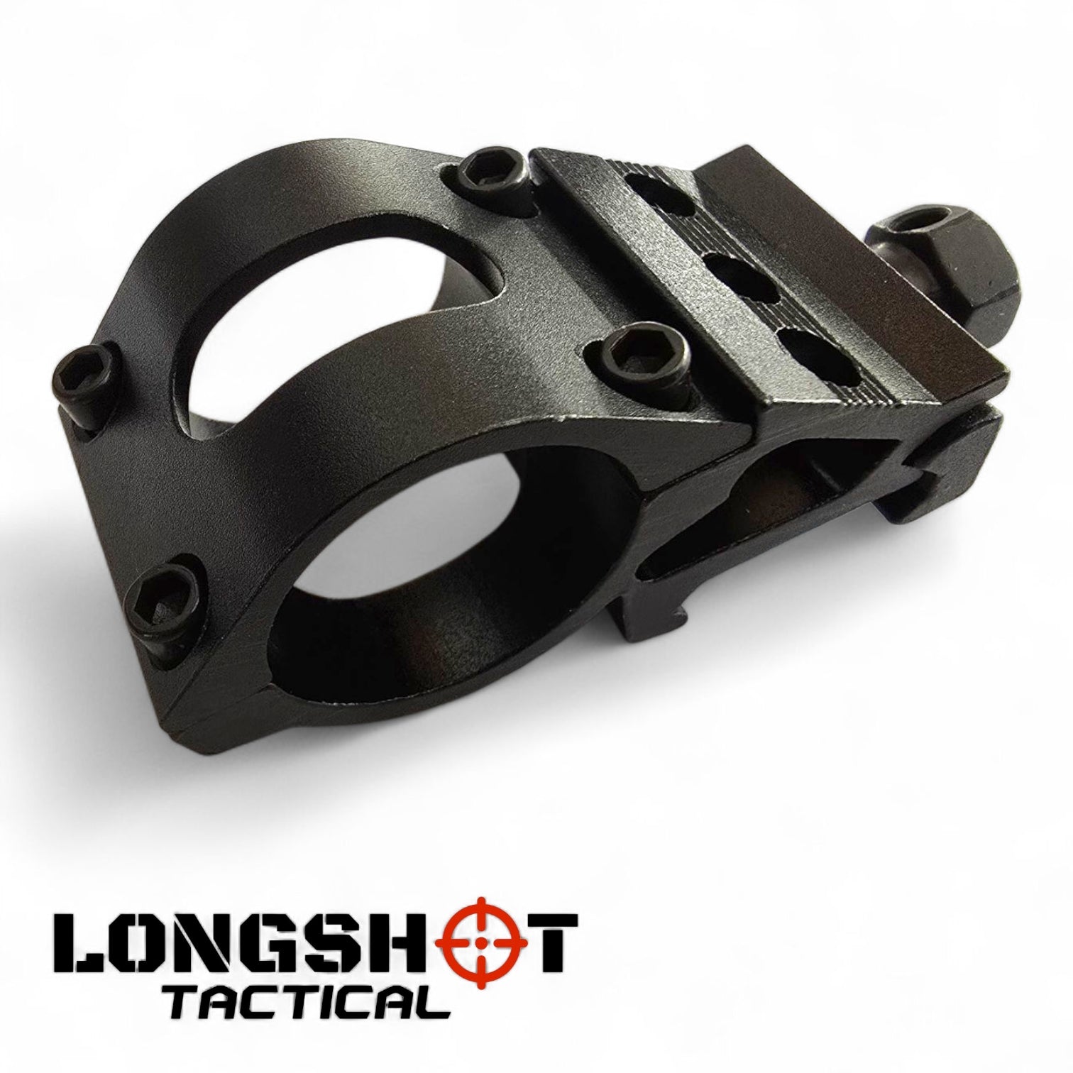 Longshot Tactical Flashlight with 20mm Rail Attachment and Switch - Longshot Tactical