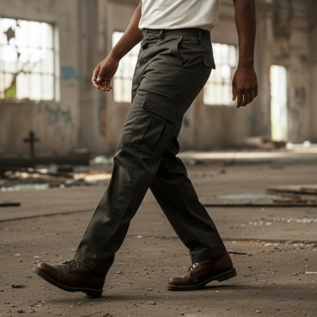 Men's Combat Trousers - Black - Longshot Tactical