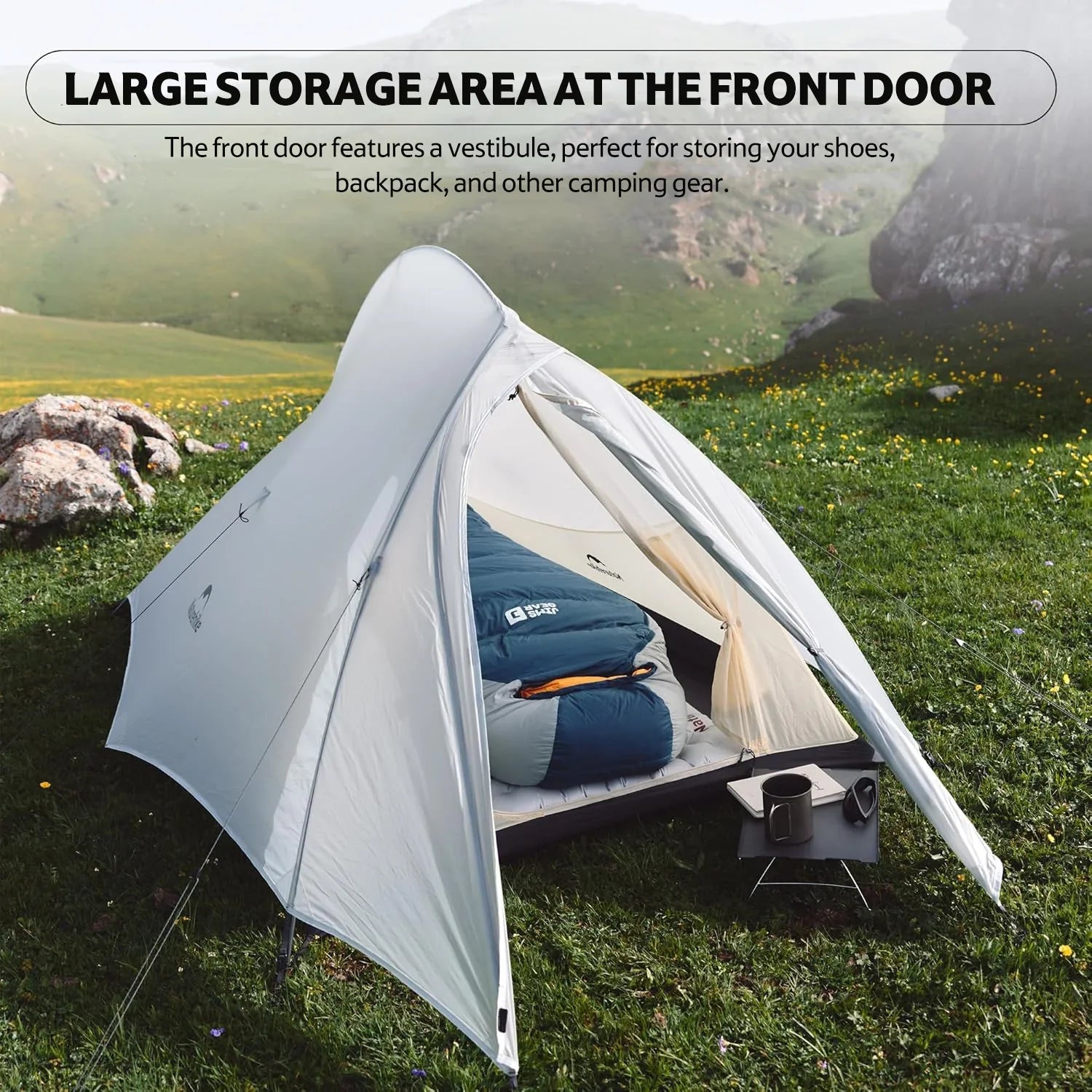 Naturehike Cloud Up Ultralight 1 Person Tent with footprint - Longshot Tactical
