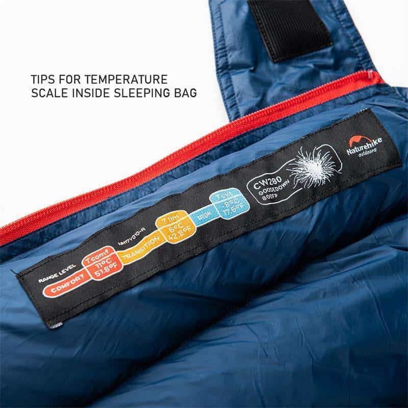 Naturehike CWM400 Ultralight down Sleeping Bag - Longshot Tactical