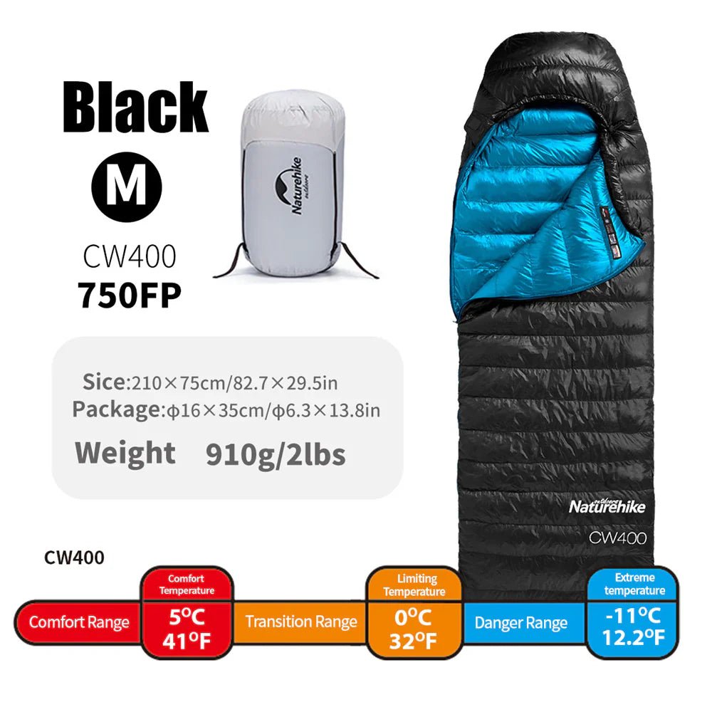 Naturehike Duck Down Sleeping Bag - Various Sizes - Longshot Tactical
